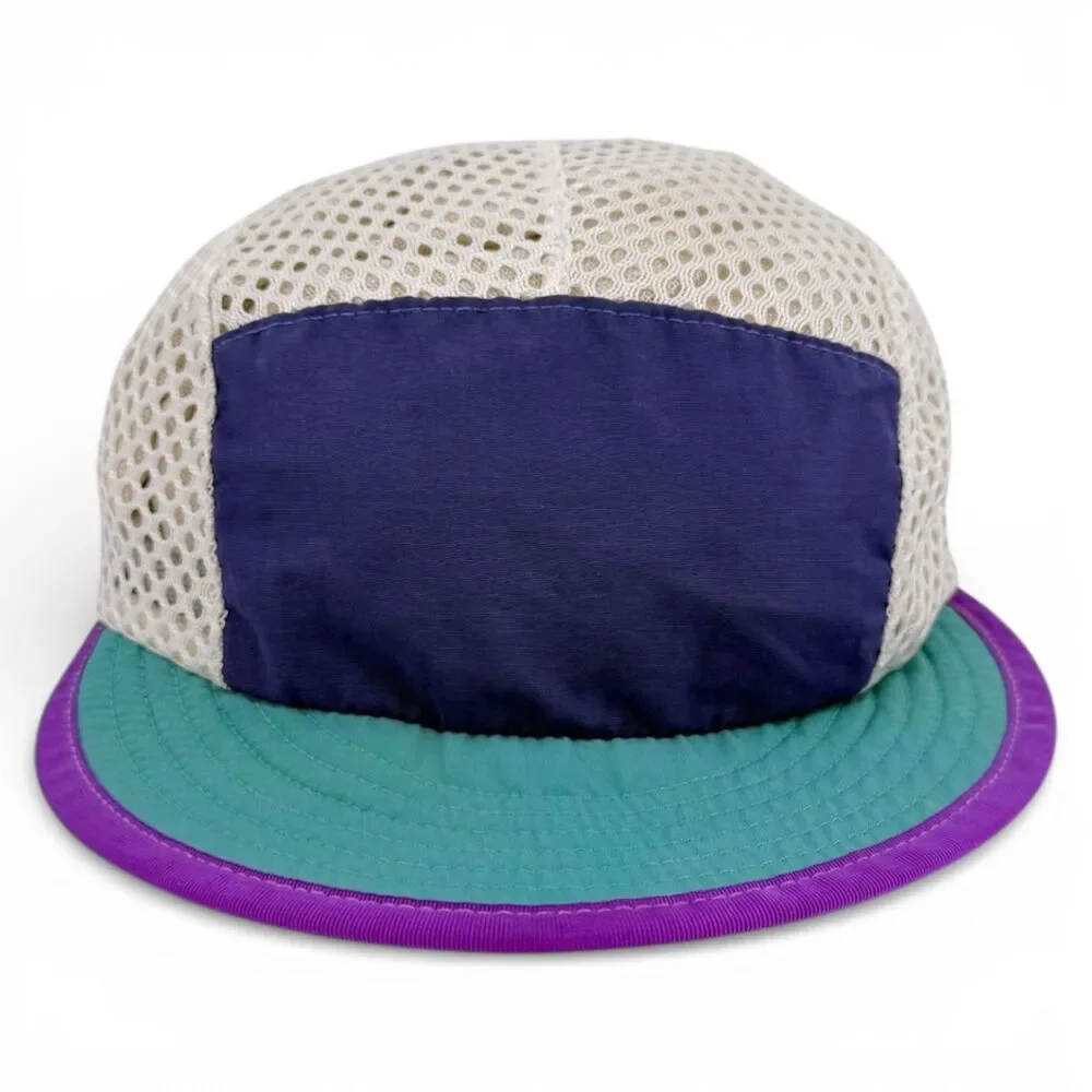 Vintage Patagonia Mesh Duckbill 5 Panel Cycling Running Hat USA Made Medium